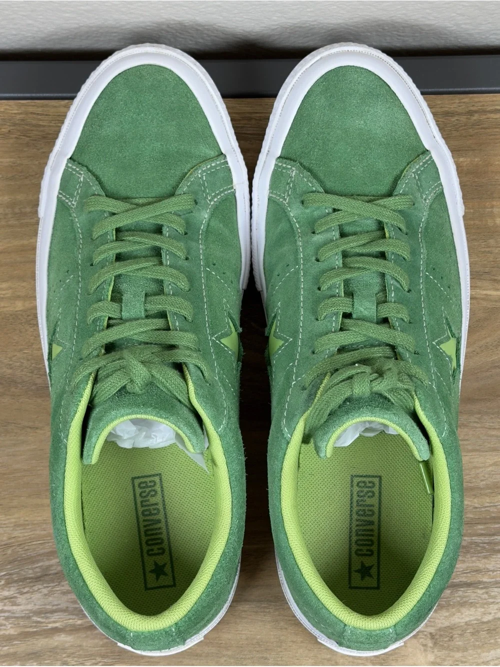 Converse One Star Low Suede Unisex Mint Green Size Men 8 Women 10 Shoes Sneakers - Picture 7 of 10